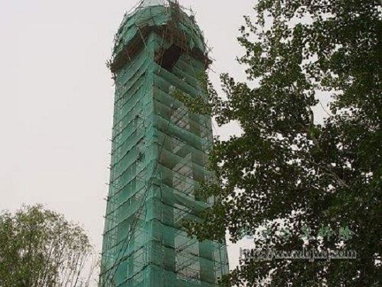 水塔拆除施工中腳手架及施工平臺的搭建
